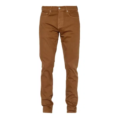 Noend Denim Brown Men's 34 Inseam Brooklyn Stretch Slim Fit Jeans In Oak