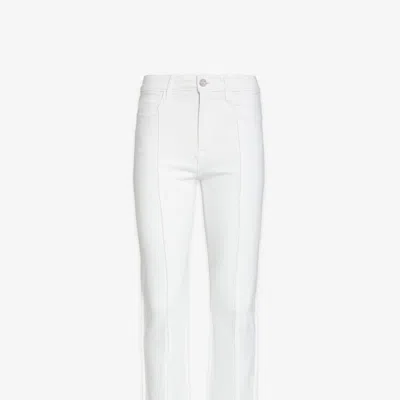 Noend Denim Lily Skinny Trumpet Flare Jean In White