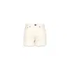 Noend Denim Neutrals Muse Denim Shorts In Bone In White