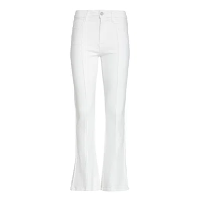 Noend Denim White Lily Skinny Trumpet Flare