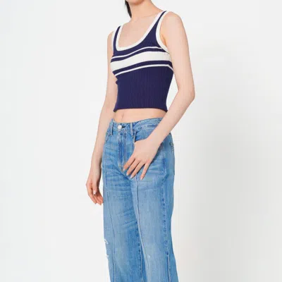 Noend Denim Winona High Rise Wide Flare Jeans In Blue