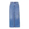 Noend Denim Women's Blue Jackie Classic Denim Maxi Skirt In Charlotte In Blue