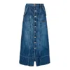 Noend Denim Women's Blue Rachel Utility Maxi Skirt In Irvin In Blue