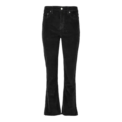 Noend Denim Women's Farrah Corduroy Kick Flare Jeans In Black