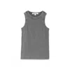 Noend Denim Women's Grey Daisy Rib Tank Top In Gray In Grey
