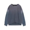 NOEND DENIM WOMEN'S GREY JILL FRENCH & DENIM SWEATSHIRT IN NEW ORLEANS