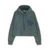 Noend Denim Women's Grey Rihanna Cropped Hoodie In Mottled Gray In Grey