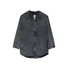 Noend Denim Women's Grey Samantha Denim Shacket In Brigg In Grey