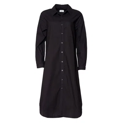 Noend Denim Women's Makenzie Linen Shirt Dress In Black
