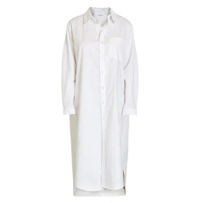 Noend Denim Makenzie Linen Shirt Dress In White