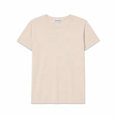 Noend Denim Women's Neutrals Supima Cotton Crew Neck Tee In Oatmeal