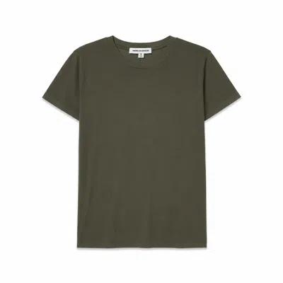 Noend Denim Women's Supima Cotton Crew Neck Tee In Military Green