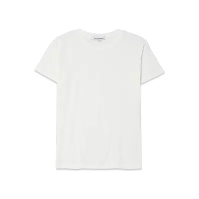 Noend Denim Women's Supima Cotton Crew Neck Tee In White