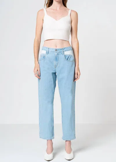 Noend Elena Relaxed Tapered Jeans In Miami In Blue