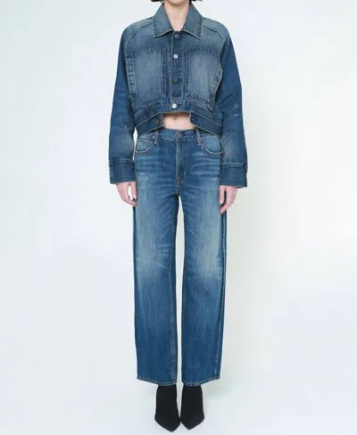 Noend Miley Straight Jeans In Blue In Multi
