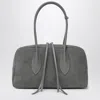 Noesi Betty Grey Suede Bag In Gray