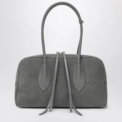 Noesi Betty Grey Suede Bag In Gray