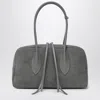 Noesi Betty Grey Suede Bag In Gray