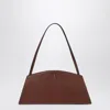 Noesi Jade Dark Brown Leather Bag In Brown