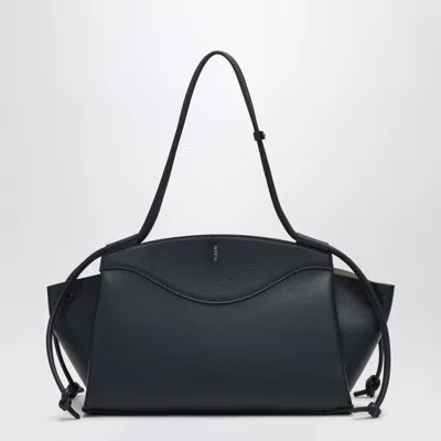Noesi Molly Navy Blue Grained Leather Bag