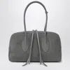 Noesi Betty Grey Suede Bag In Gray