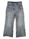 No/faith Studios Blue Wave Jeans In Gray