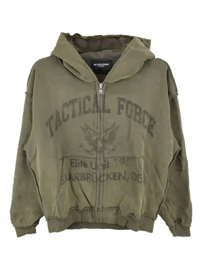 No/faith Studios Zip-up Hoodie In Brown
