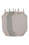 Noggiwear Basic Bodysuit Three Pack In Mauve/taupe