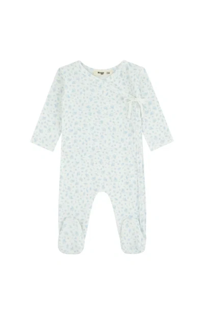 Noggiwear Babies'  Floral Printed Wrap Footie In Multi