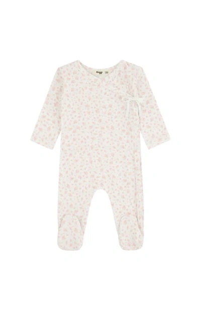 Noggiwear Babies'  Floral Printed Wrap Footie In Multi