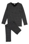 Noggiwear Geometric Pattern Loungewear Set In Multi
