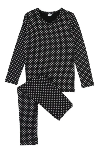 Noggiwear Kids'  Geometric Pattern Loungewear Set In Multi