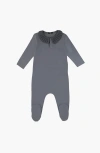 Noggiwear Knit Collar Footie In White