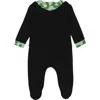 Noggiwear Leopard Boy Footie In Black