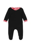 Noggiwear Leopard Footie In Black/red