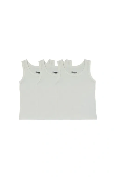 Noggiwear Kids'  Logo Band Tank Tops For Boys In White