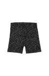 Noggiwear Metallic Speckle Shorties Leggings In Black Metallic