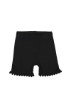 Noggiwear Pompom Trim Shorties Leggings In Black