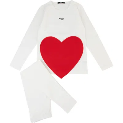 Noggiwear Kids'  Puffy Heart Collection Loungwear Set In Multi