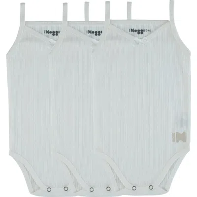 Noggiwear Babies'  Ribbed Bodysuit In Off-white