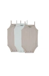 Noggiwear Ribbed Boys Bodysuit In Gray