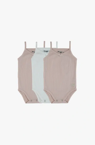 Noggiwear Babies'  Ribbed Girls Bodysuit In Multi