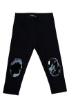 Noggiwear Ribbed Leggings Patent Patch In Black