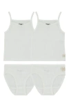 Noggiwear Ribbed Loungewear Set In Off-white