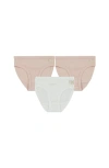 Noggiwear Kids'  Ribbed Panties In Mauve/white
