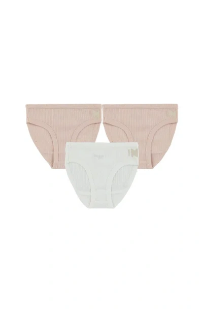 Noggiwear Kids'  Ribbed Trouseries In Mauve/white
