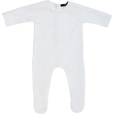 Noggiwear Kids'  Velour Trim And Wings Footie In Ivory
