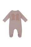 Noggiwear Wings Footie In Pale Pink