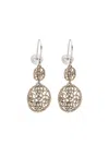Noguchi 14k White Gold Doubles Flocons Diamond Earrings In Gold
