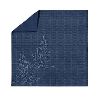 Noho Home Ho'o Hiamoe Cotton Duvet Cover, Queen In Blue